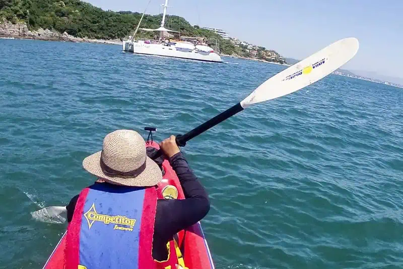 Ocean Kayaking adventure along Vallarta coast and caves